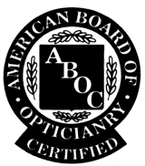 Icon denoting American Board of Opticianry Certified
