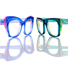 Colorful designer frames for sale at C Eyewear in Winston-Salem