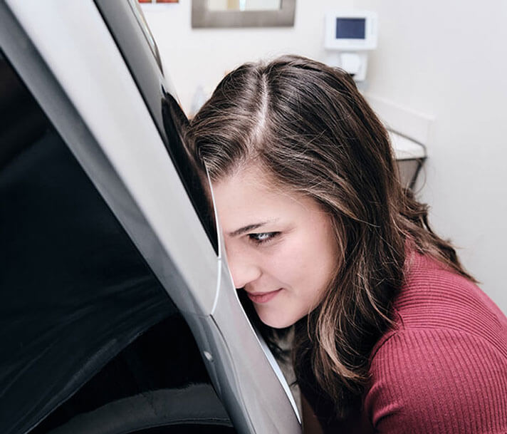 Woman getting consultation to see if she is a LASIK candidate